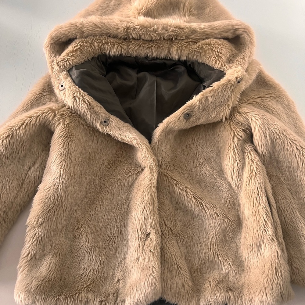 Faux Fur Coat Jacket, Girls.